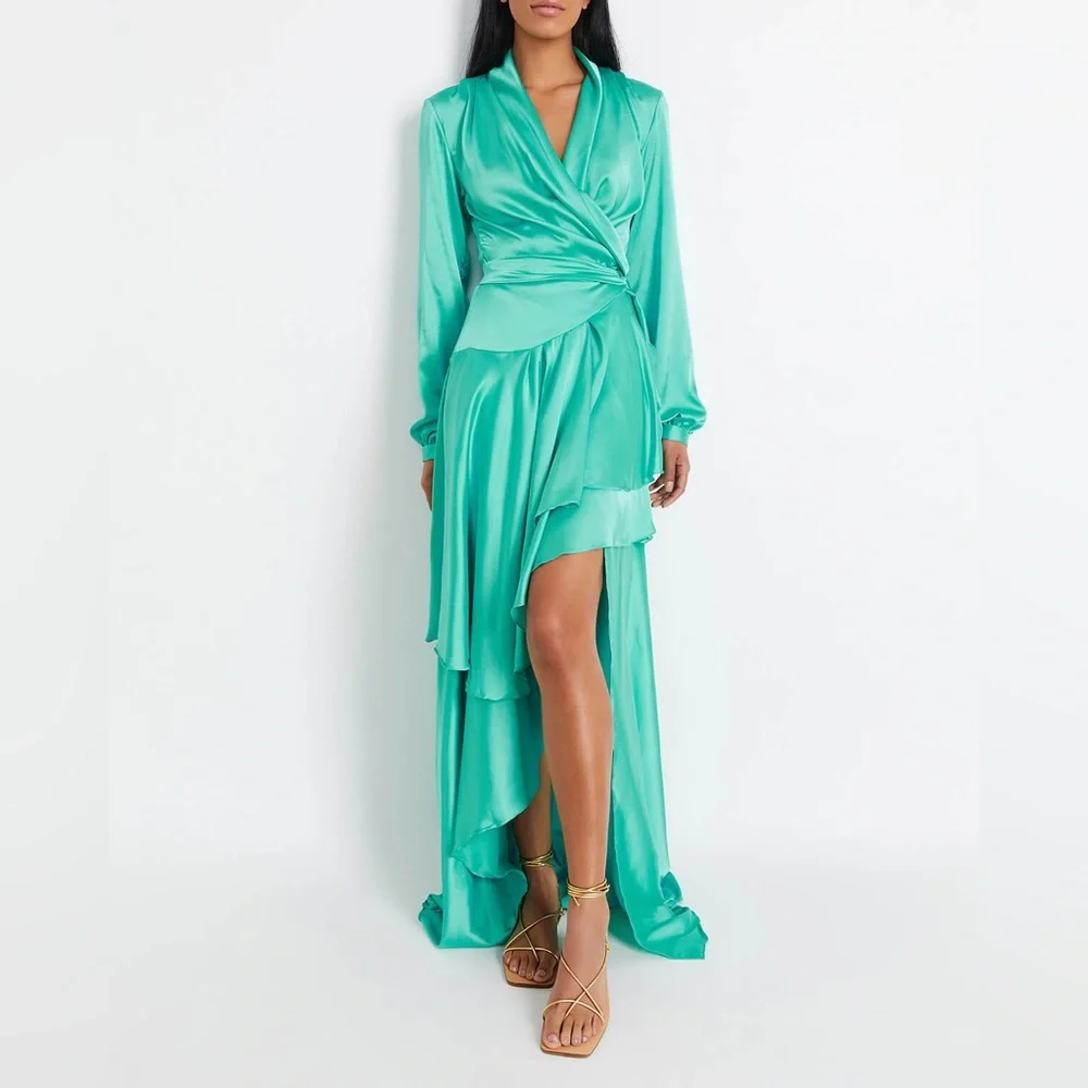 PatBO Ruffled High-Low Maxi. - Picture 1 of 9